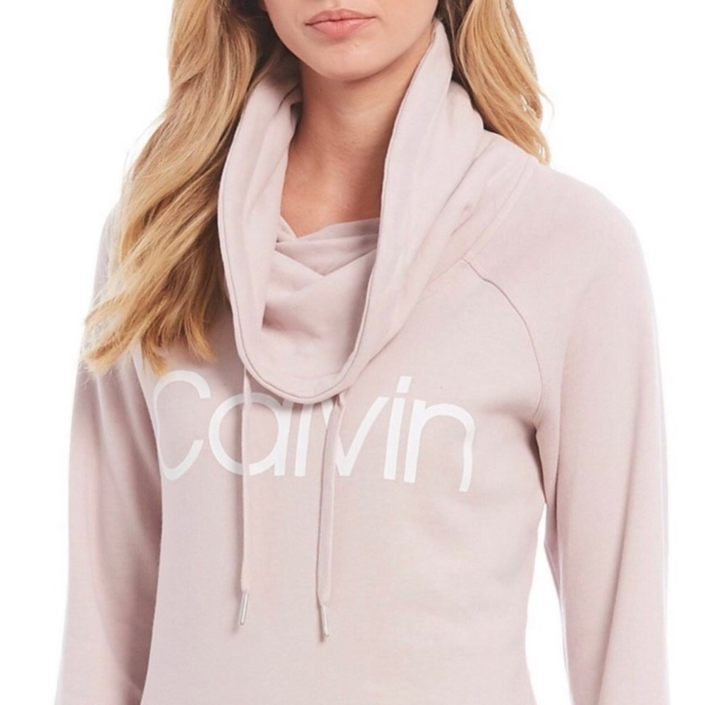 🌸Calvin Klein Mauve Cowl Neck Pullover Sweatshirt